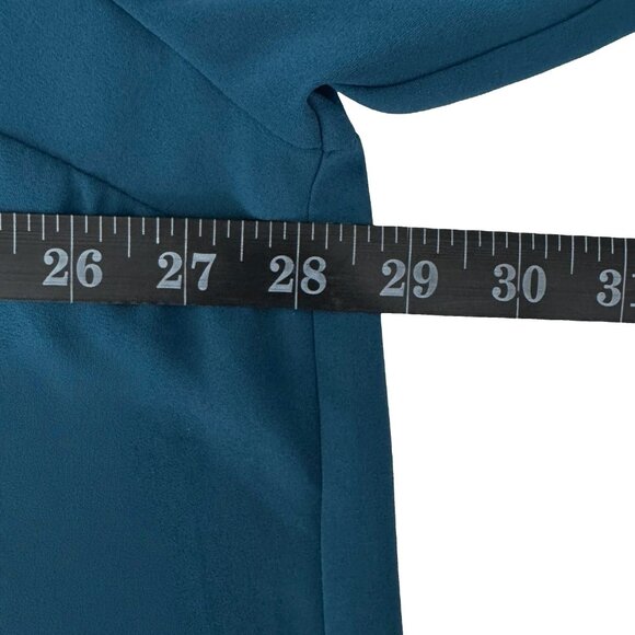 Torrid 4X TEAL Blue Green Harper 3/4 Sleeve Plus Size Top Blouse Tunic Pullover - Picture 8 of 15